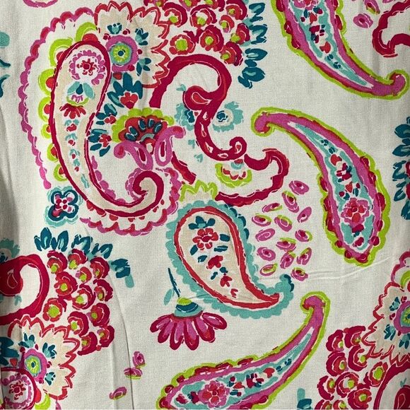 NWT Emily Wonder Womens Colorful Paisley Print Blouse 0191 - Picture 5 of 9